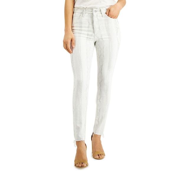 Joe's Jeans Hi (Rise) Honey Cream Grey Curvy Skinny Ankle Jeans Women's Size 31 - Picture 3 of 11